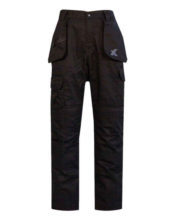 Black Coloured Xpert Mens Core Work Trousers on White Background
#colour_black