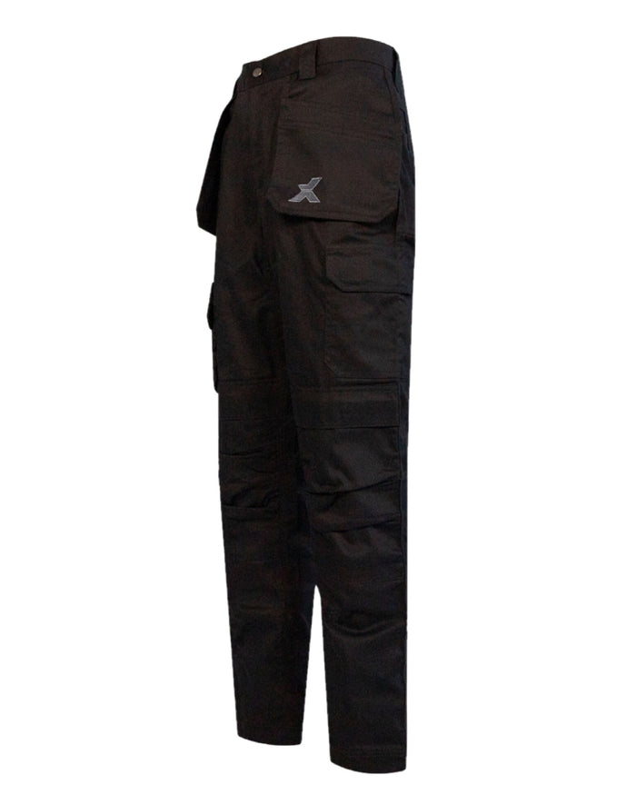 Black Coloured Xpert Mens Core Work Trousers on White Background
#colour_black