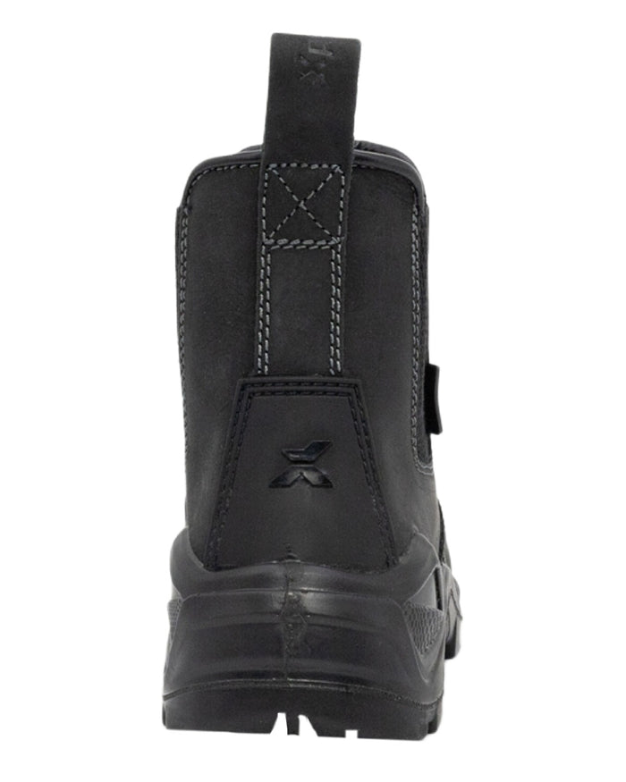 Black Coloured Xpert Mens Defiant S3 Safety Dealer Boots on White Background
#colour_black
