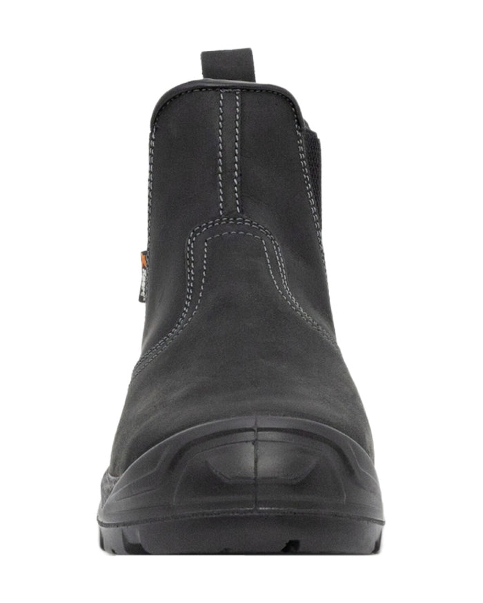 Black Coloured Xpert Mens Defiant S3 Safety Dealer Boots on White Background
#colour_black