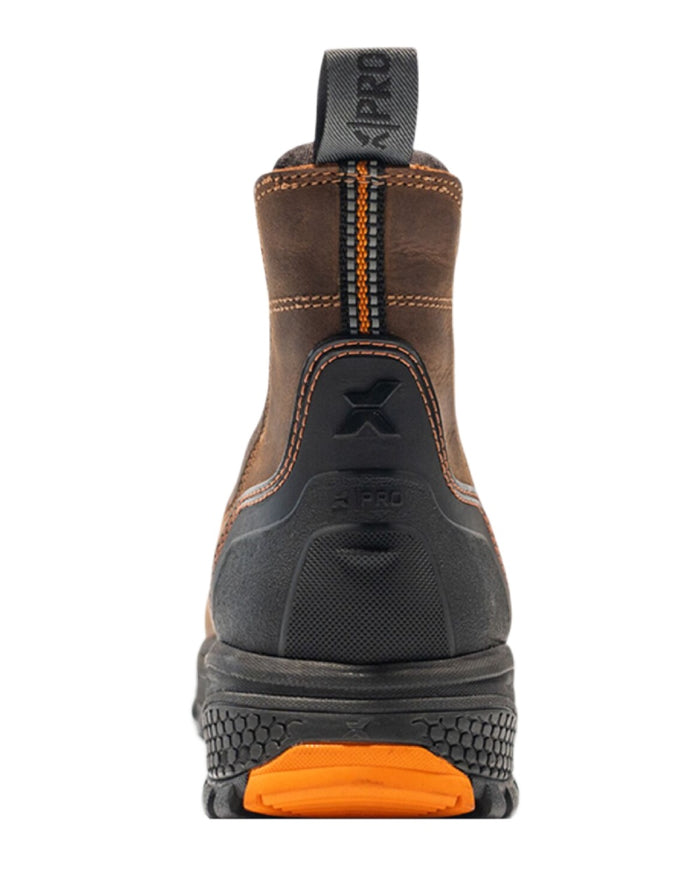 Brown Coloured Xpert Mens Pro Forge Waterproof S7L Safety Dealer Boots on White Background
#colour_brown