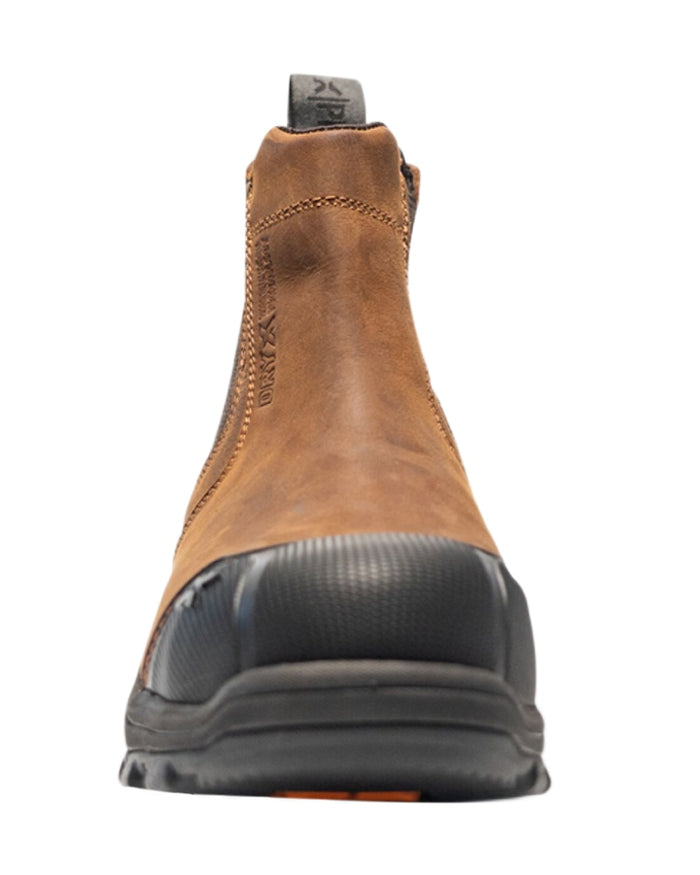 Brown Coloured Xpert Mens Pro Forge Waterproof S7L Safety Dealer Boots on White Background
#colour_brown