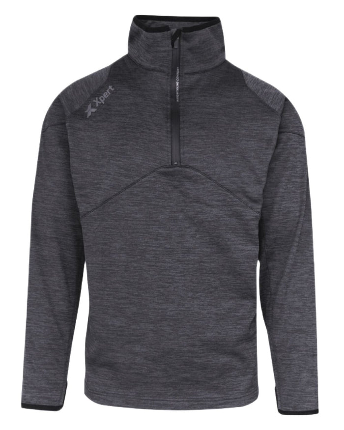 Grey Coloured Xpert Mens Pro Half Zip Tech Fleece on White Background
#colour_grey