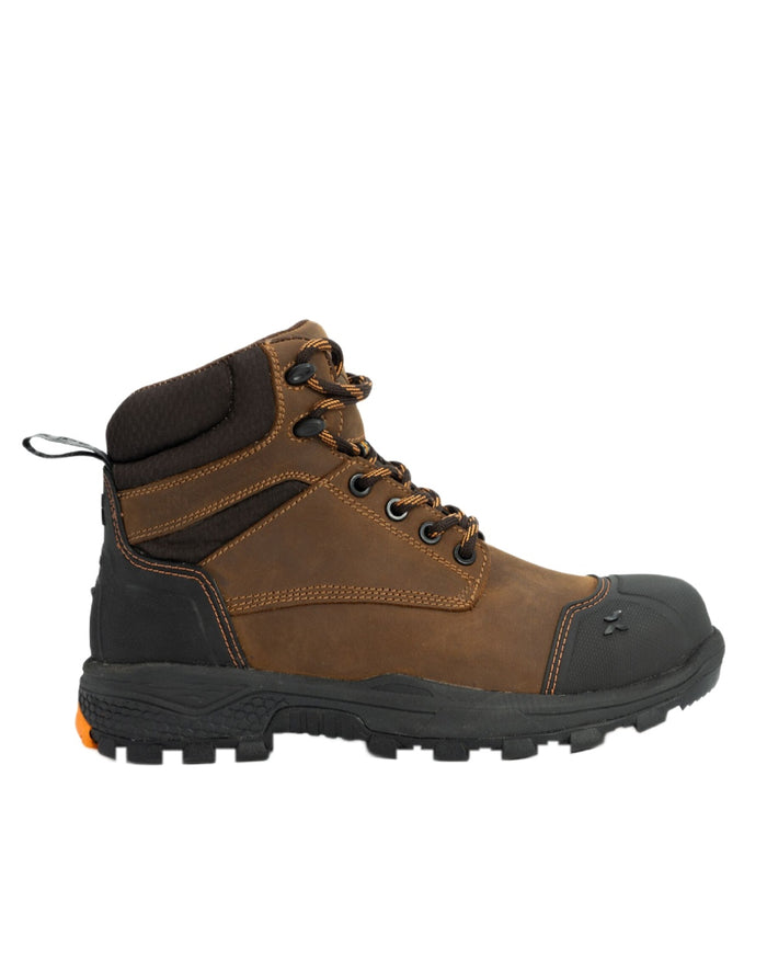 Brown Coloured Xpert Mens Pro Raptor Waterproof Safety Boots on White Background
#colour_brown