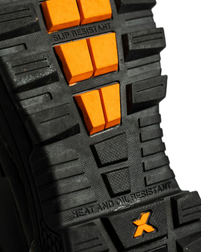 Black Coloured Xpert Mens Pro Raptor Waterproof Safety Boots on White Background
#colour_black