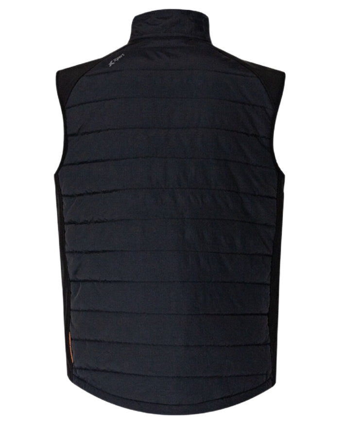 Black Coloured Xpert Mens Pro Rip-Stop Panelled Bodywarmer on White Background
#colour_black