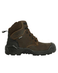 Brown Coloured Xpert Mens Pro Zipster Safety Zip-Side Boots on White Background
#colour_brown