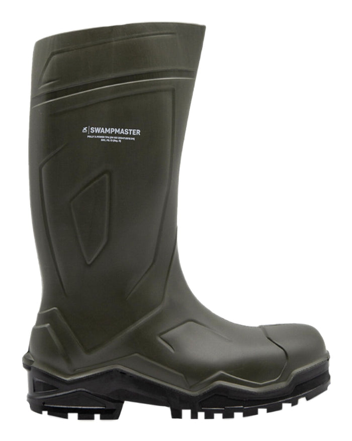 Green Coloured Xpert Mens Swampmaster Pro Champion+ Non-Safety Wellingtons on White Background
#colour_green