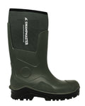 Green Coloured Xpert Mens Swampmaster Pro Trapper Wellingtons on White Background
#colour_green