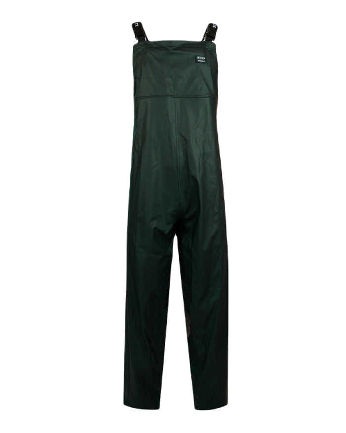 Green Coloured Xpert Mens Swampmaster No-Sweat Stormgear Waterproof Bib & Brace on White Background
#colour_green