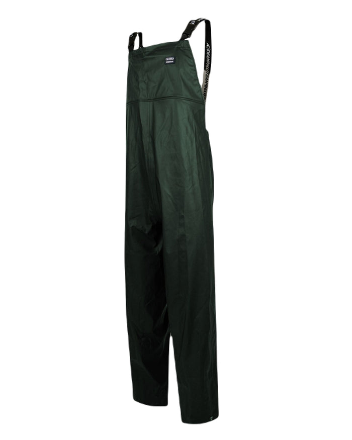 Green Coloured Xpert Mens Swampmaster No-Sweat Stormgear Waterproof Bib & Brace on White Background
#colour_green