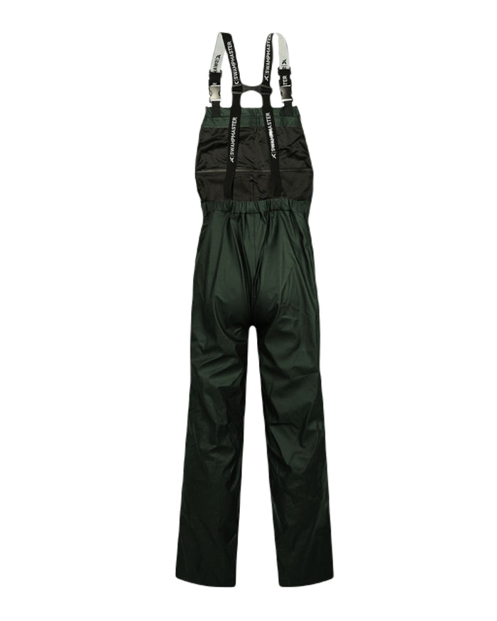Green Coloured Xpert Mens Swampmaster No-Sweat Stormgear Waterproof Bib & Brace on White Background
#colour_green