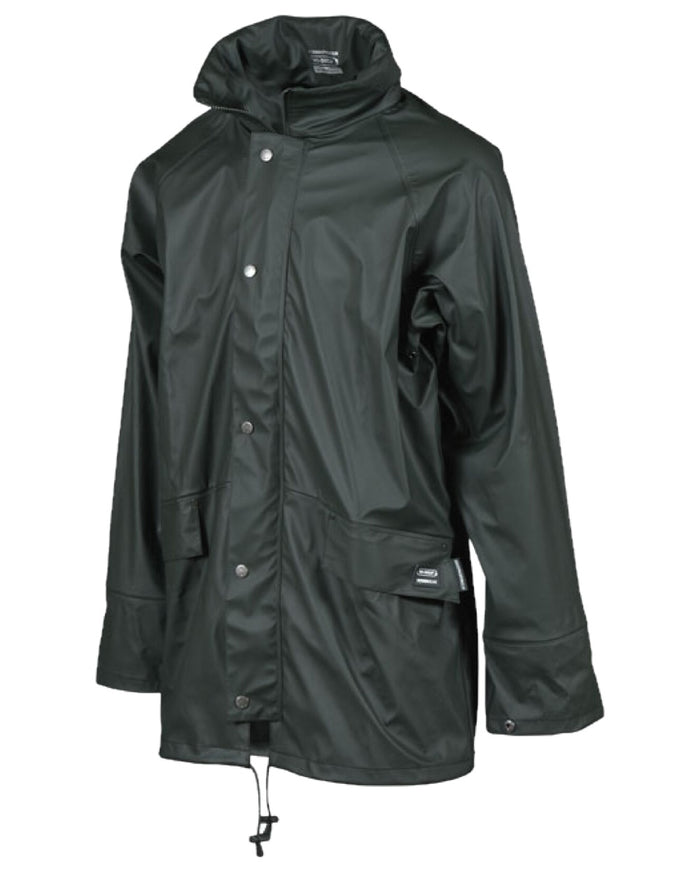 Green Coloured Xpert Mens Swampmaster No-Sweat Stormgear Waterproof Jacket on White Background
#colour_green
