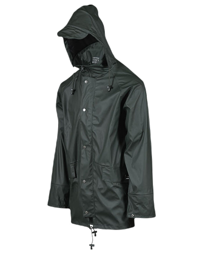 Green Coloured Xpert Mens Swampmaster No-Sweat Stormgear Waterproof Jacket on White Background
#colour_green