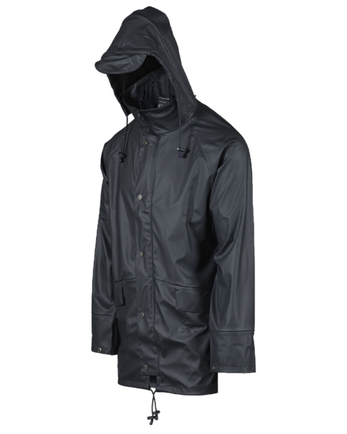 Navy Coloured Xpert Mens Swampmaster No-Sweat Stormgear Waterproof Jacket on White Background
#colour_navy
