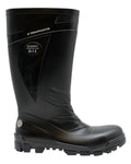 Black Coloured Xpert Mens Swampmaster Titan S5 Safety PVC Wellingtons on White Background
#colour_black