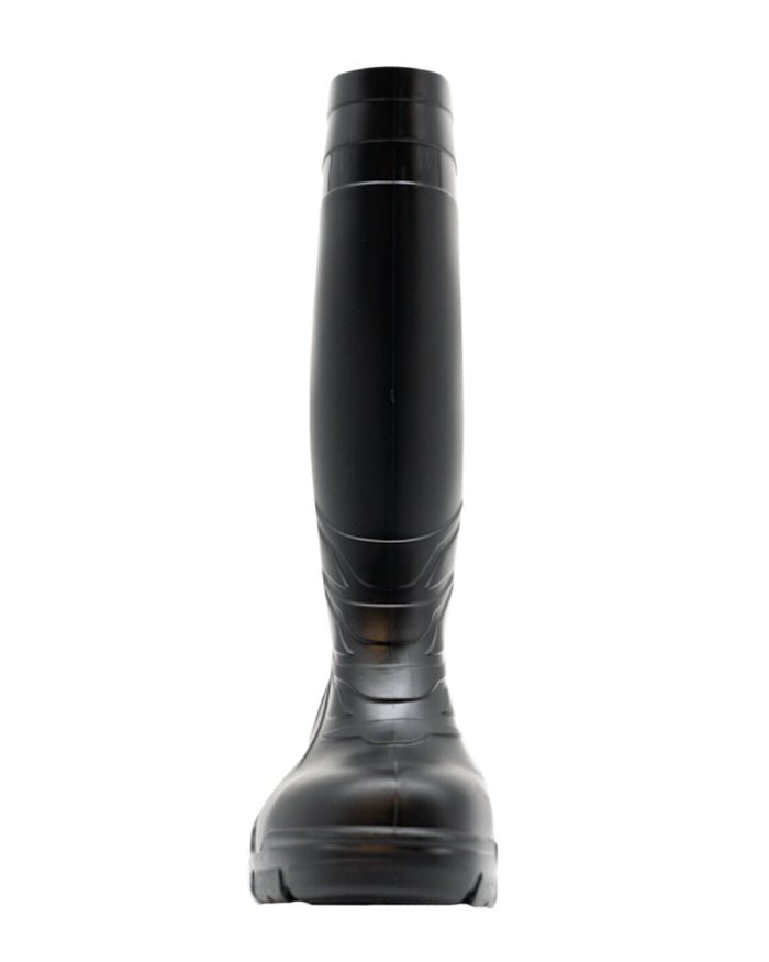 Black Coloured Xpert Mens Swampmaster Titan S5 Safety PVC Wellingtons on White Background
#colour_black
