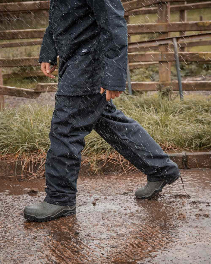 Navy Coloured Xpert Swampmaster No-Sweat Xtremegear Waterproof Trousers on Outdoor Background
#colour_navy