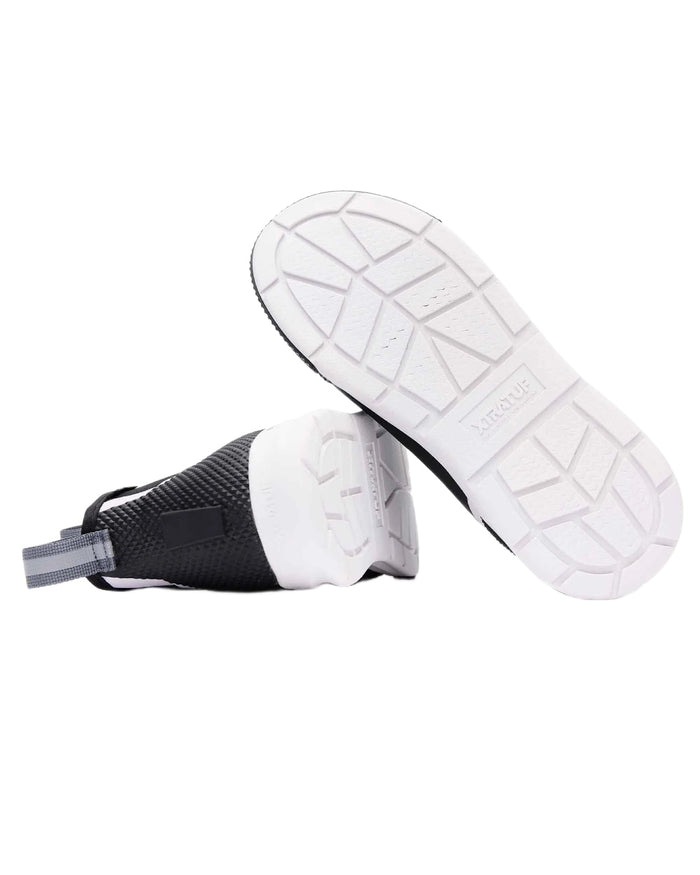 Black Coloured Xtratuf Mens 6" Ankle Deck Sport Boots on white background #colour_black