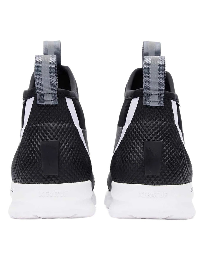 Black Coloured Xtratuf Womens 6" Ankle Deck Sport Boots on white background #colour_black