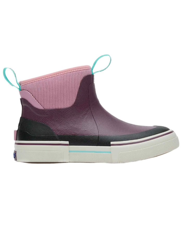 Fig coloured Xtratuf Womens Out Of The Ordinary Deck Boots on white background #colour_fig