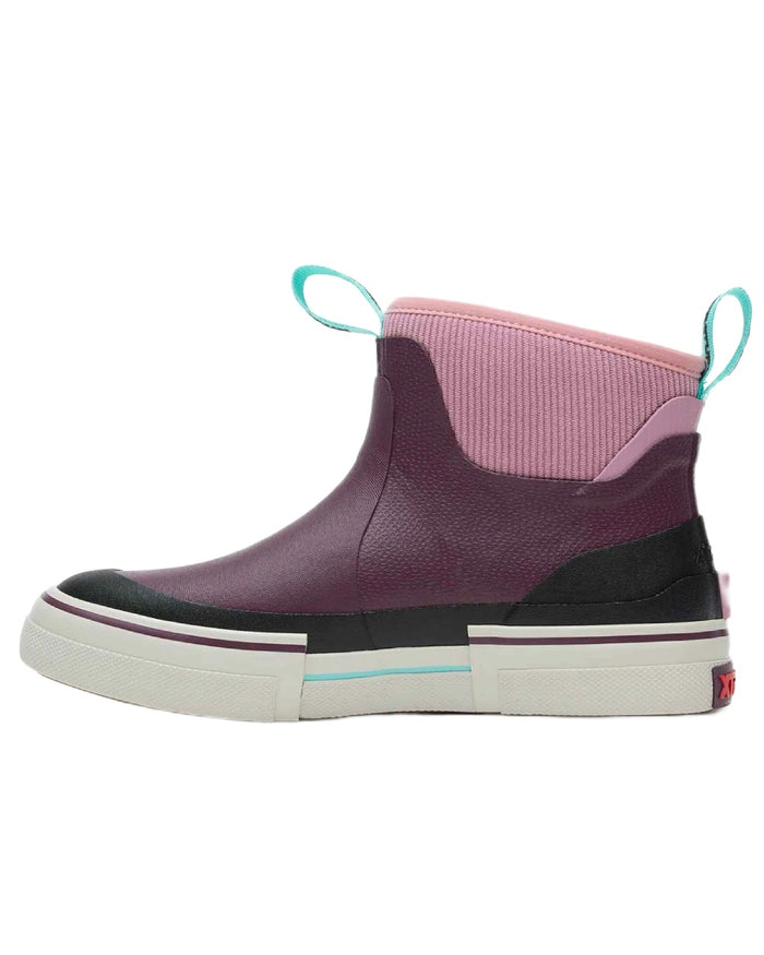 Fig coloured Xtratuf Womens Out Of The Ordinary Deck Boots on white background #colour_fig